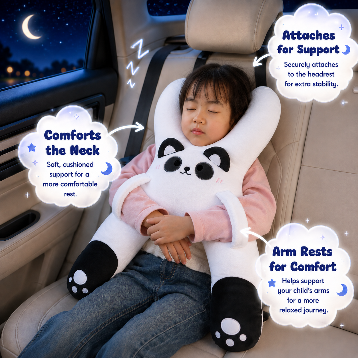 SnugBudz™ Kids Travel Companion Pillow